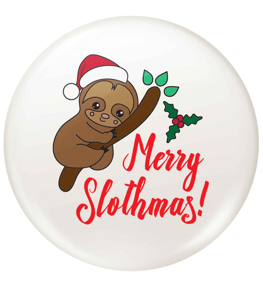 Merry Slothmas small 25mm Pin badge