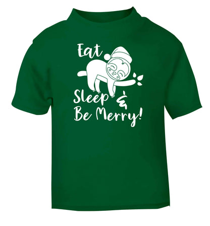 Merry Slothmas green baby toddler Tshirt 2 Years