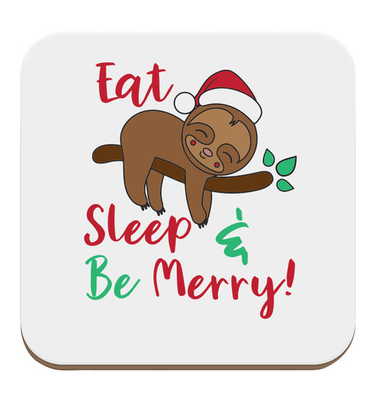 Merry Slothmas set of four coasters