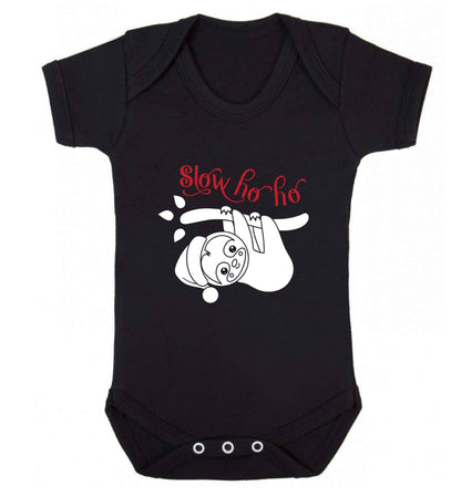 Slow Ho Ho baby vest black 18-24 months