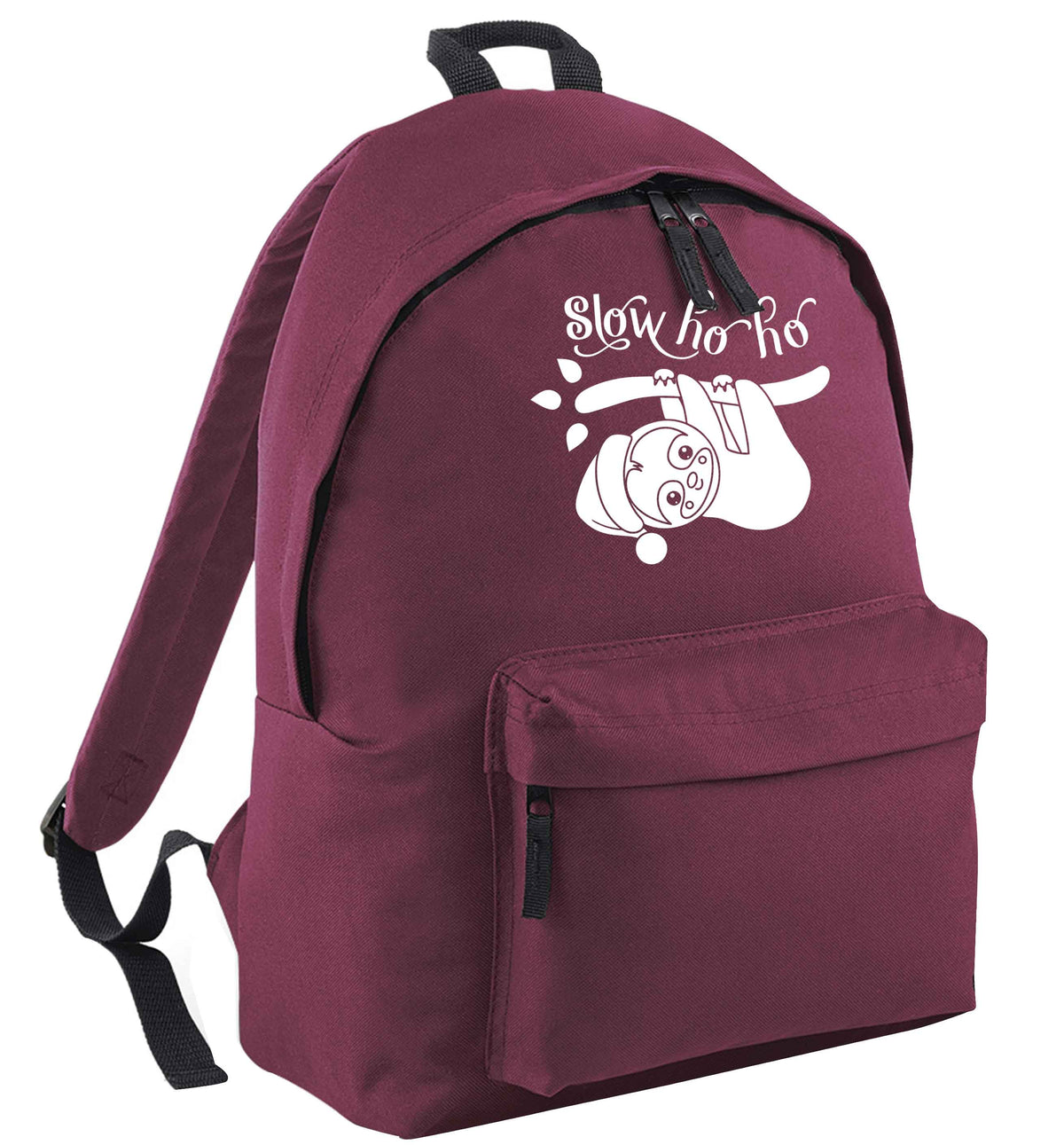 Slow Ho Ho maroon adults backpack
