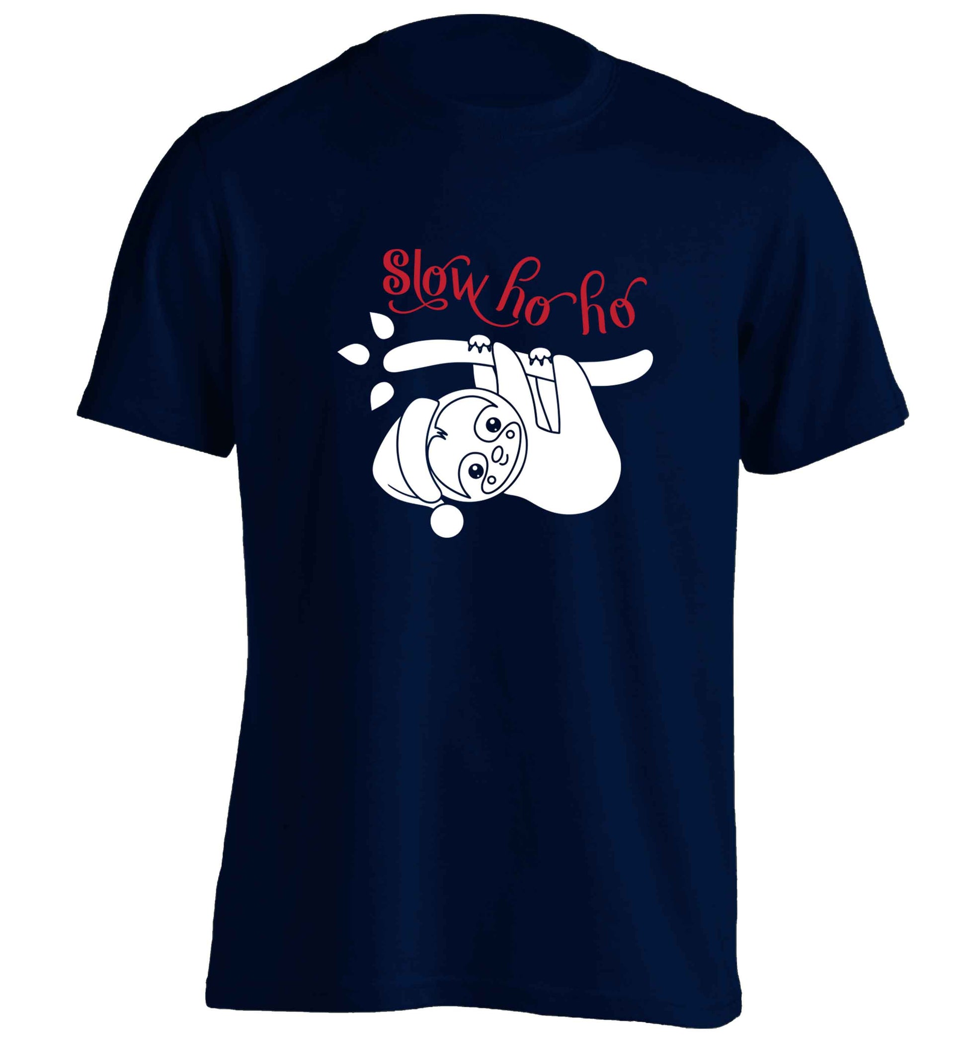 Slow Ho Ho adults unisex navy Tshirt 2XL