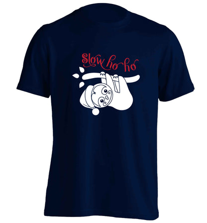 Slow Ho Ho adults unisex navy Tshirt 2XL