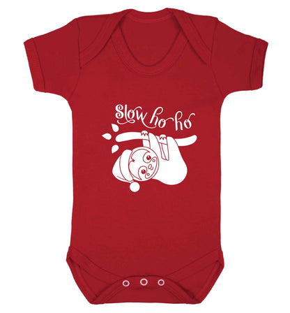 Slow Ho Ho baby vest red 18-24 months