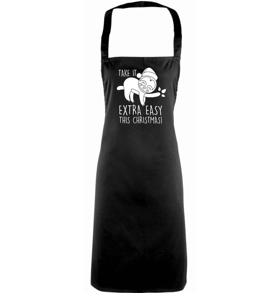 Slow Ho Ho adults black apron