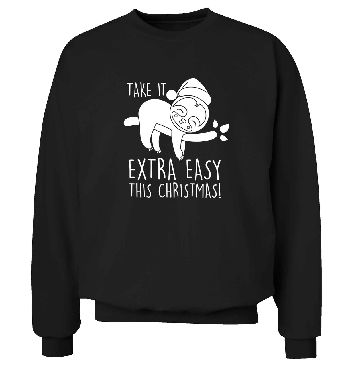 Slow Ho Ho adult's unisex black sweater 2XL