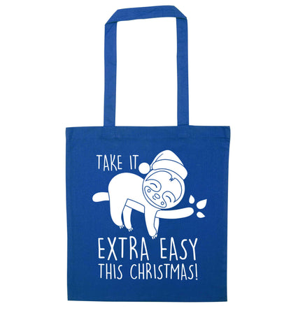 Slow Ho Ho blue tote bag