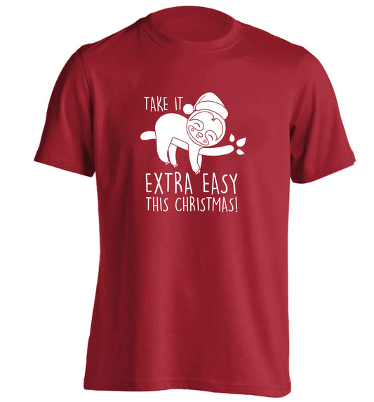 Slow Ho Ho adults unisex red Tshirt 2XL