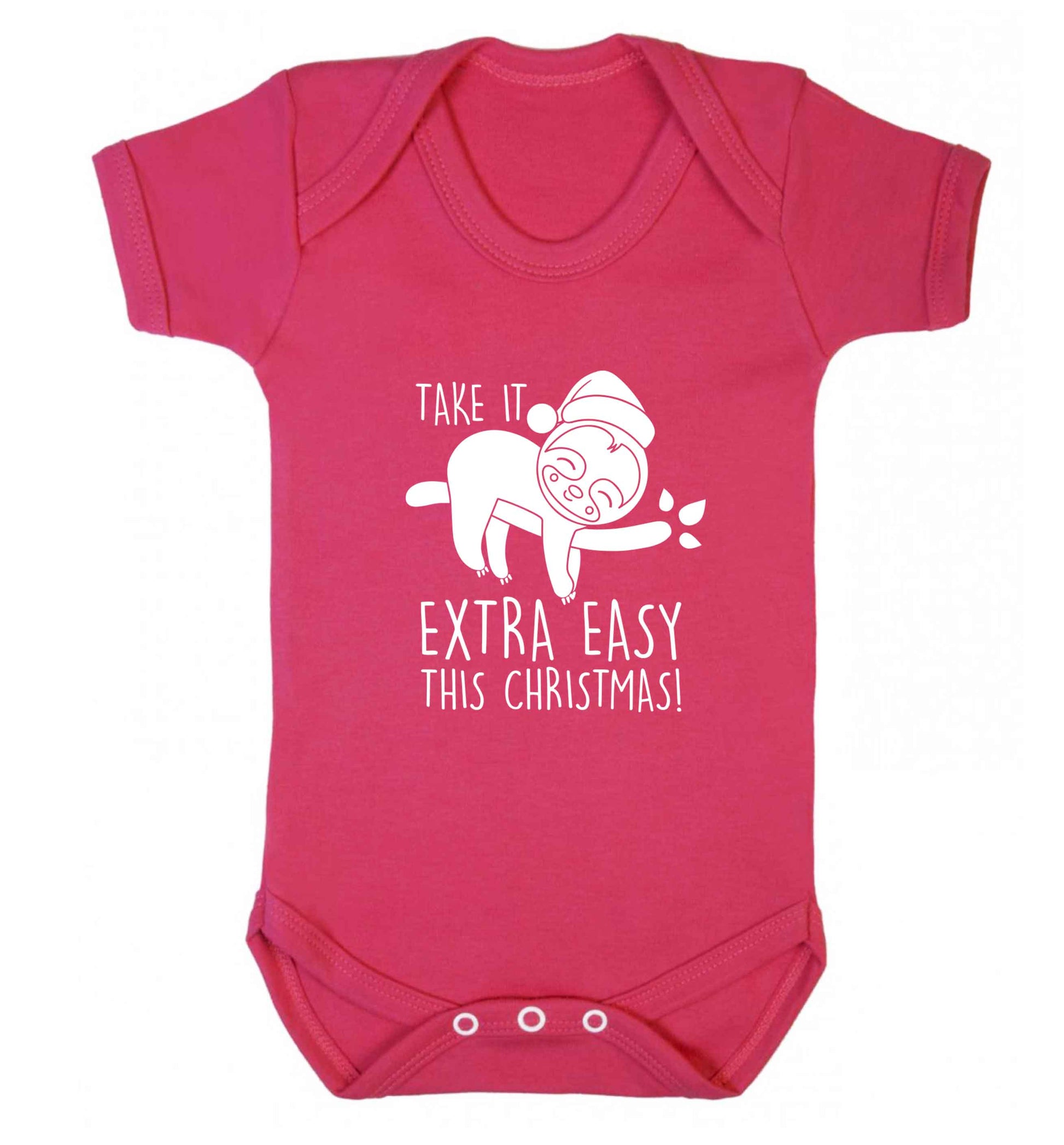 Slow Ho Ho baby vest dark pink 18-24 months