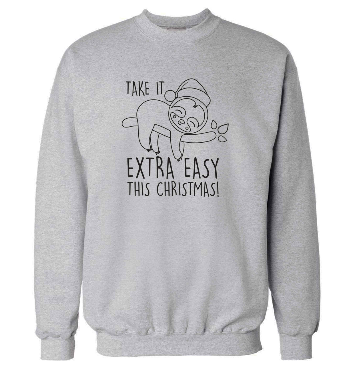 Slow Ho Ho adult's unisex grey sweater 2XL