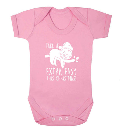 Slow Ho Ho baby vest pale pink 18-24 months