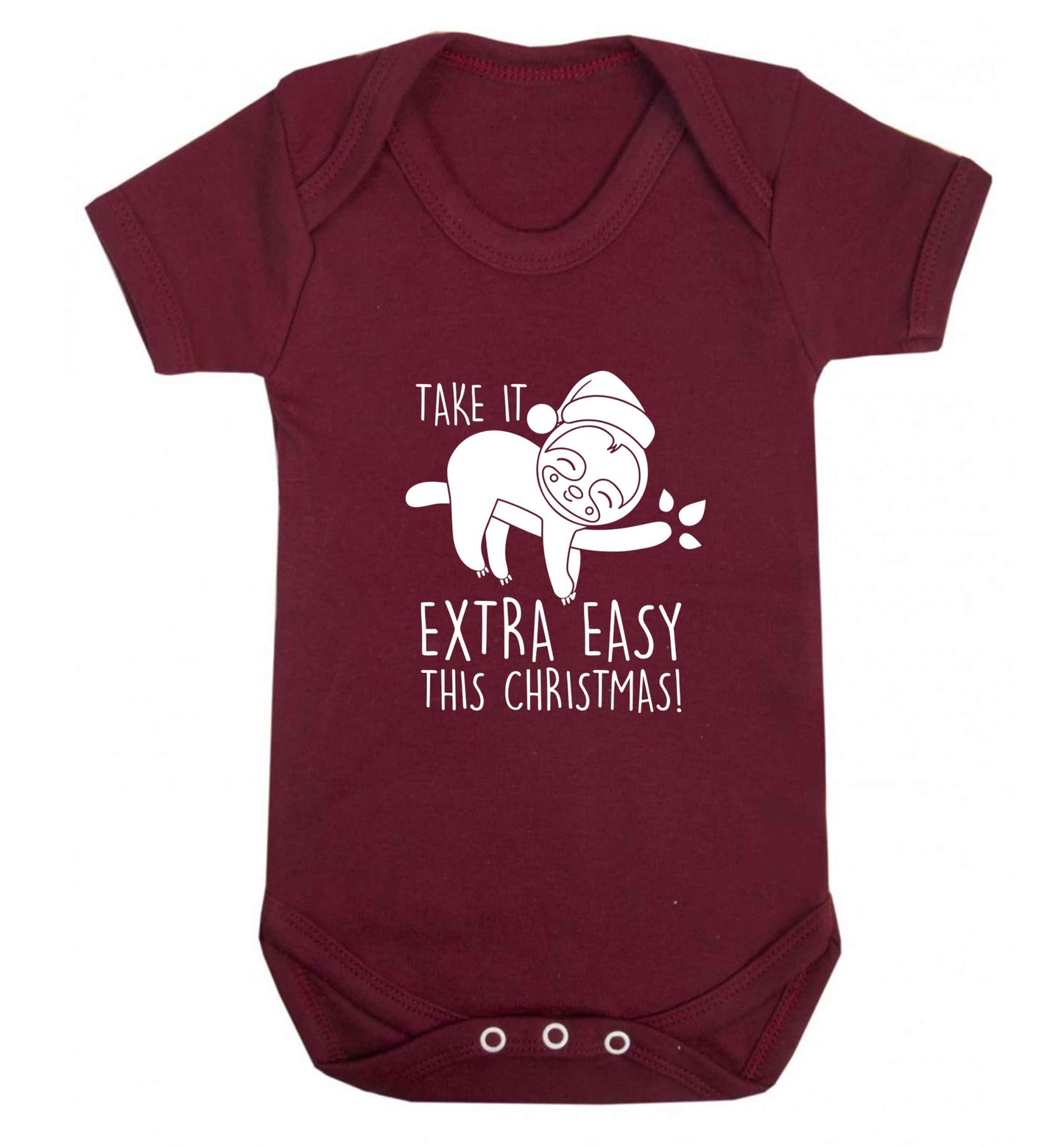 Slow Ho Ho baby vest maroon 18-24 months