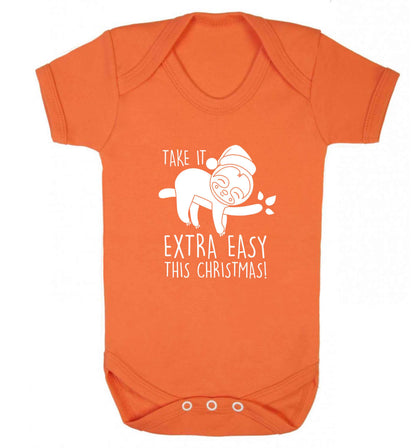 Slow Ho Ho baby vest orange 18-24 months