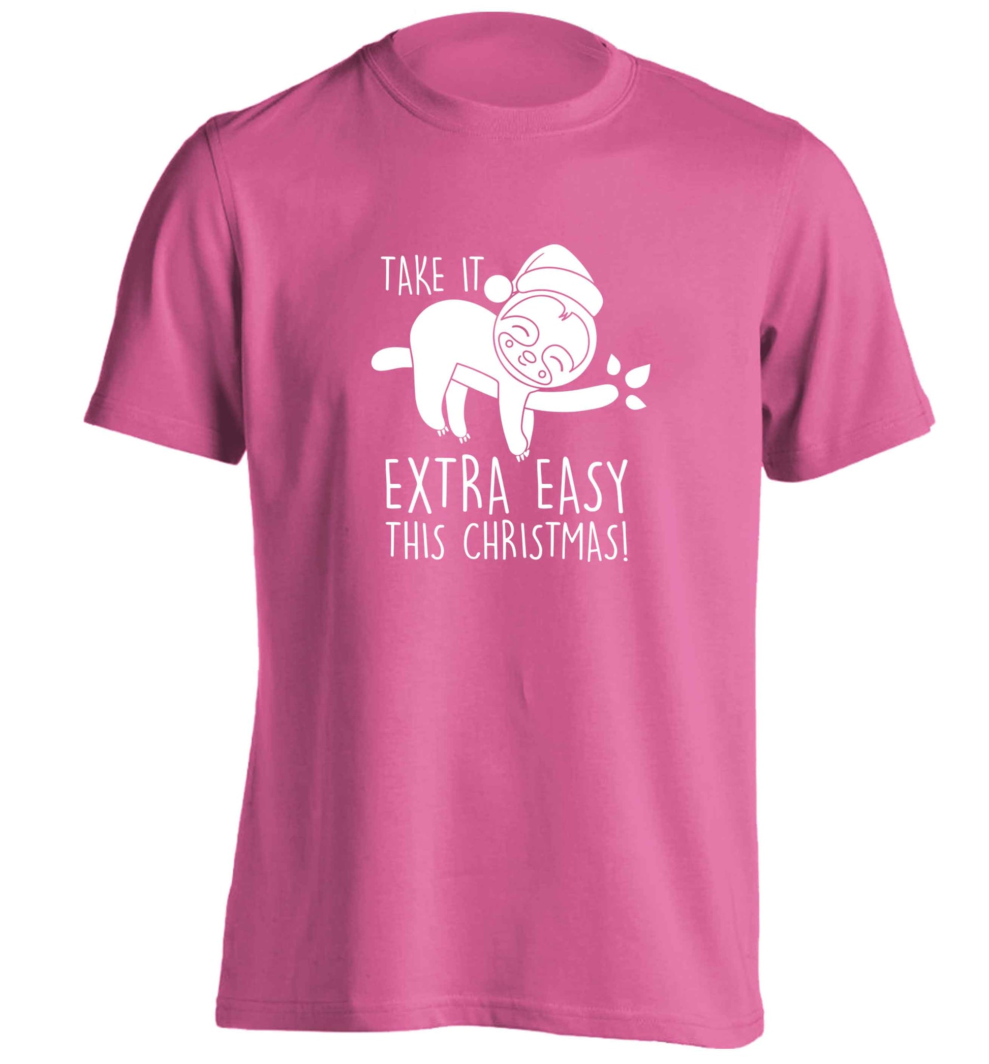 Slow Ho Ho adults unisex pink Tshirt 2XL