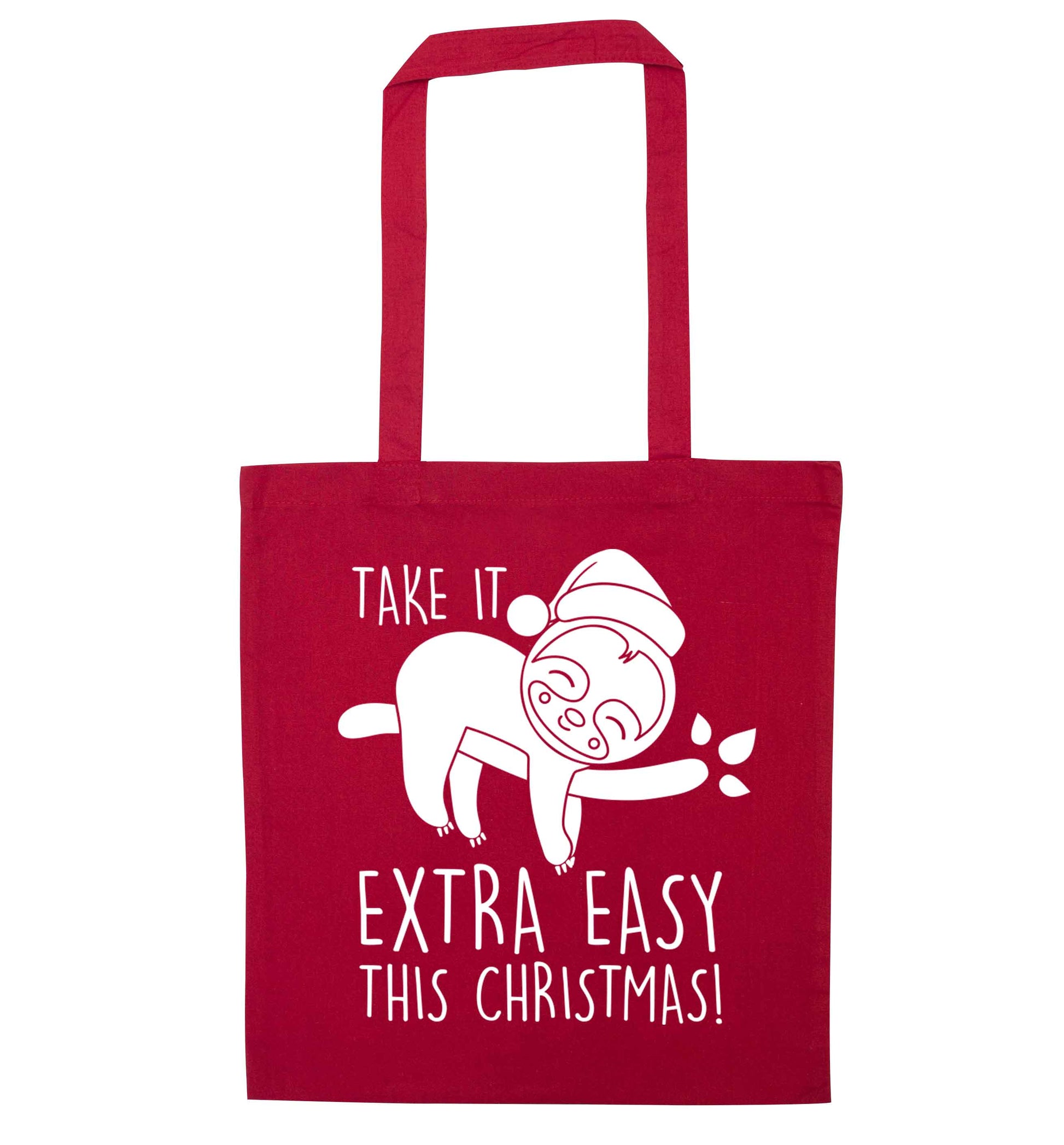 Slow Ho Ho red tote bag