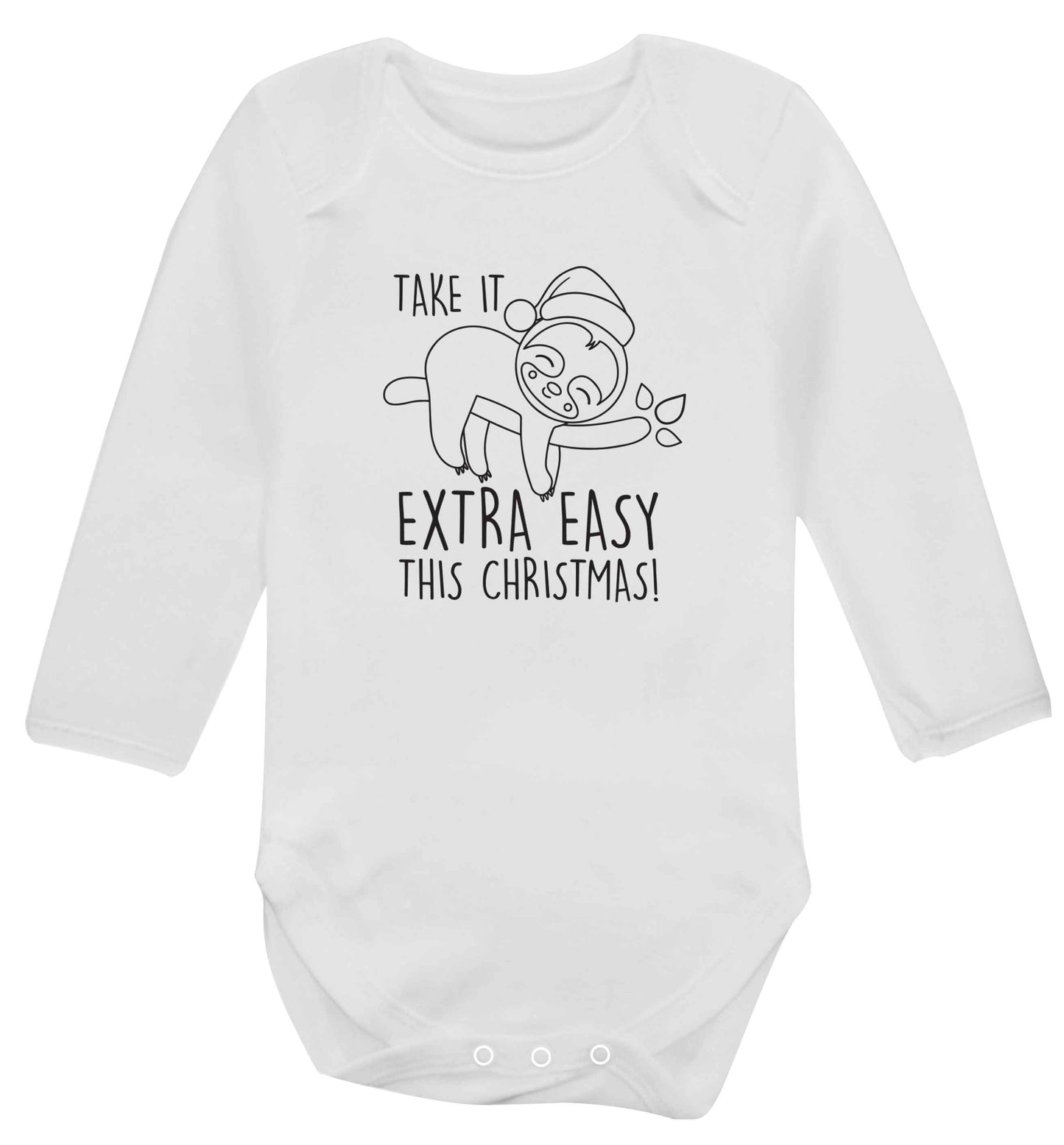 Slow Ho Ho baby vest long sleeved white 6-12 months