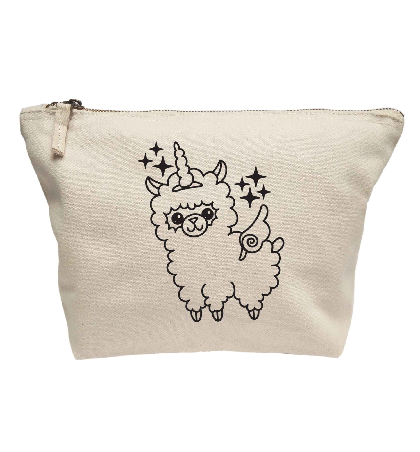 Llamacorn llama unicorn | Makeup / wash bag