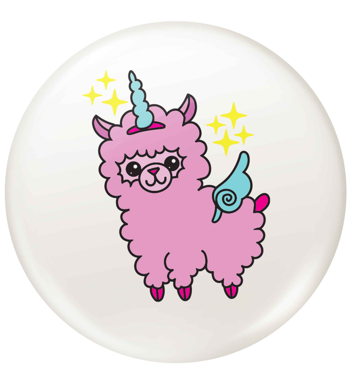 Llamacorn llama unicorn small 25mm Pin badge
