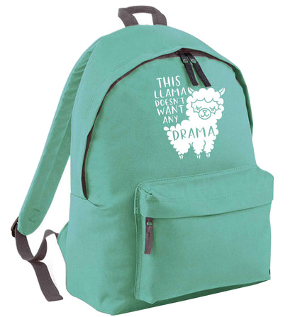 This Llama doesn't want any drama mint adults backpack