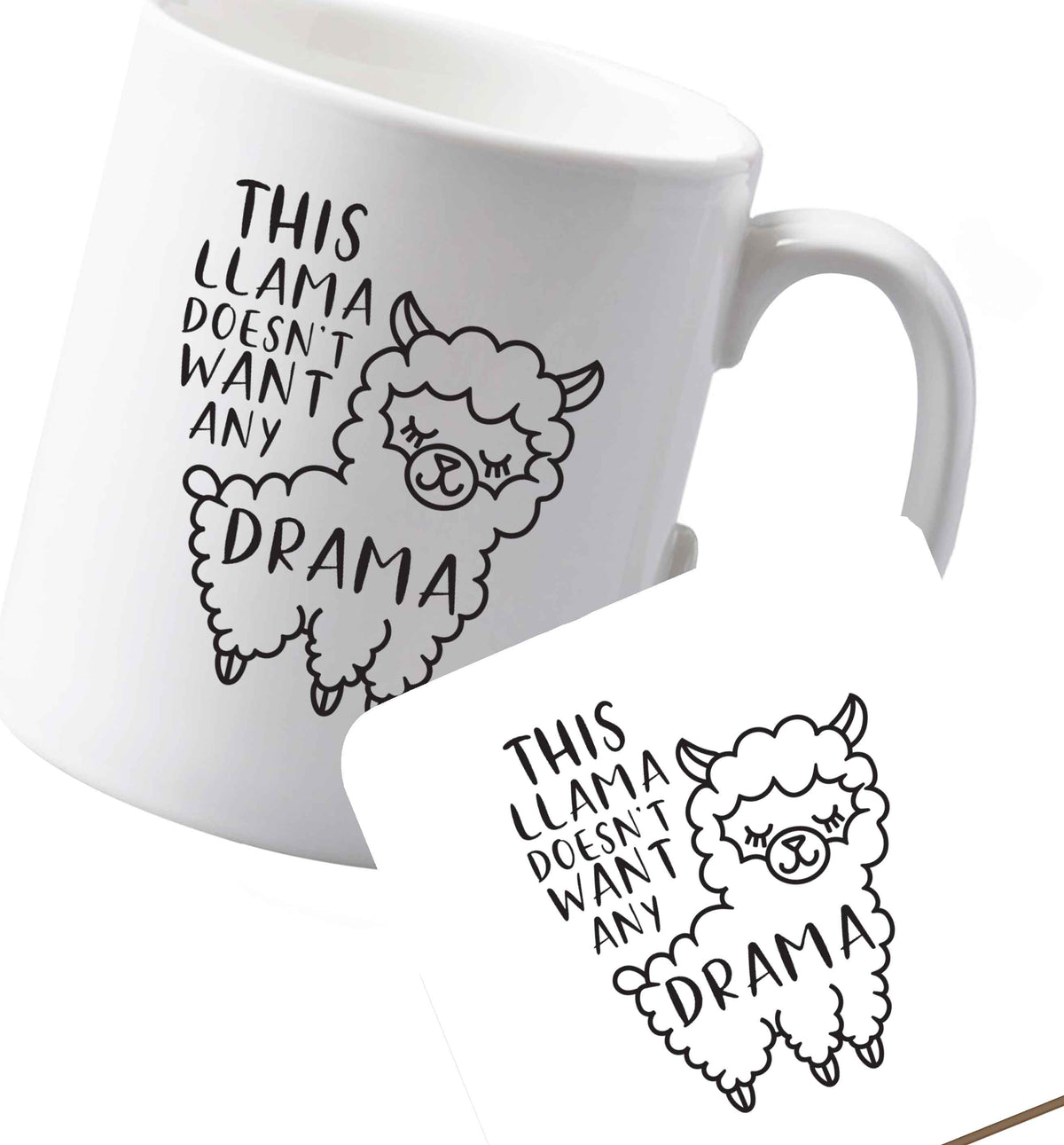 10 oz Ceramic mug and coaster Favourite Type Pan Pancake both sides