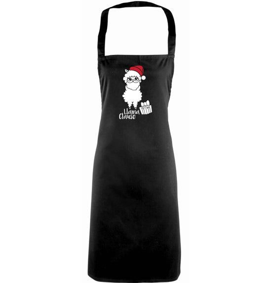 Llama Clause adults black apron