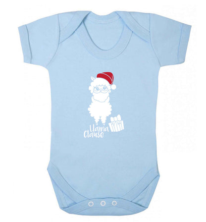 Llama Clause baby vest pale blue 18-24 months