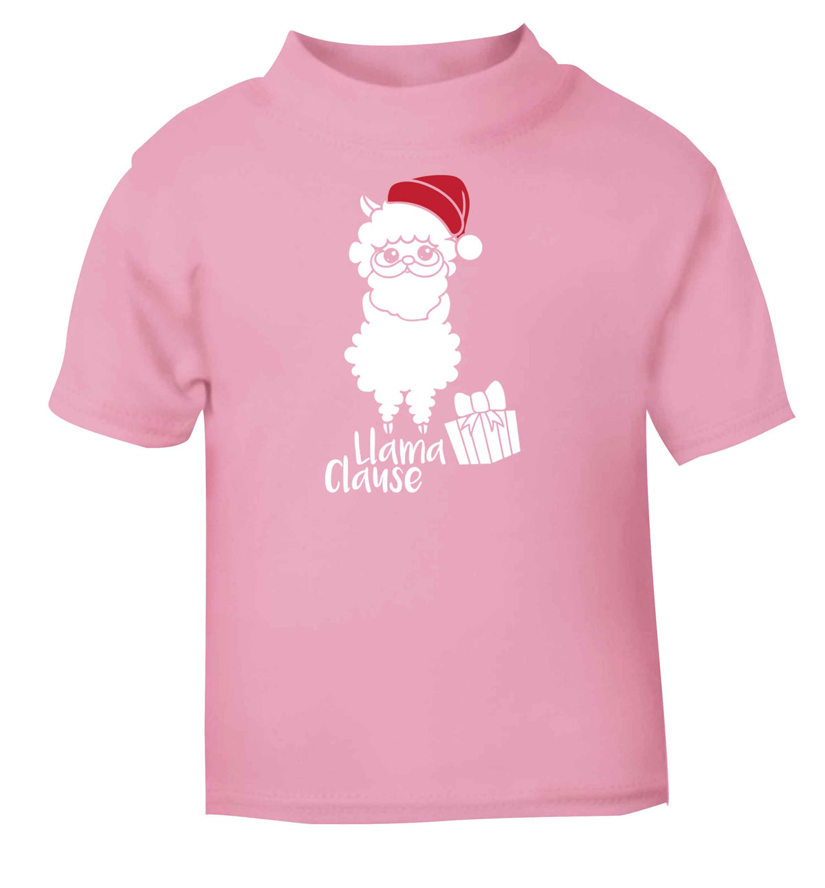 Llama Clause light pink baby toddler Tshirt 2 Years