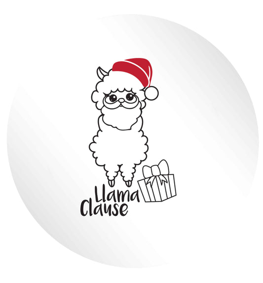 Llama Clause 24 @ 45mm matt circle stickers