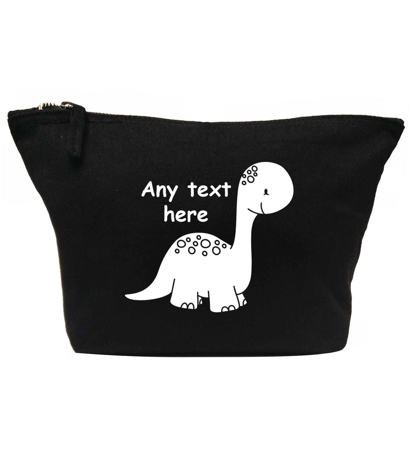 Dinosaur any text | Makeup / wash bag