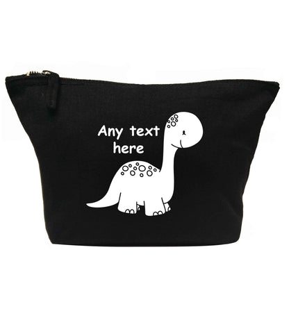 Dinosaur any text | Makeup / wash bag