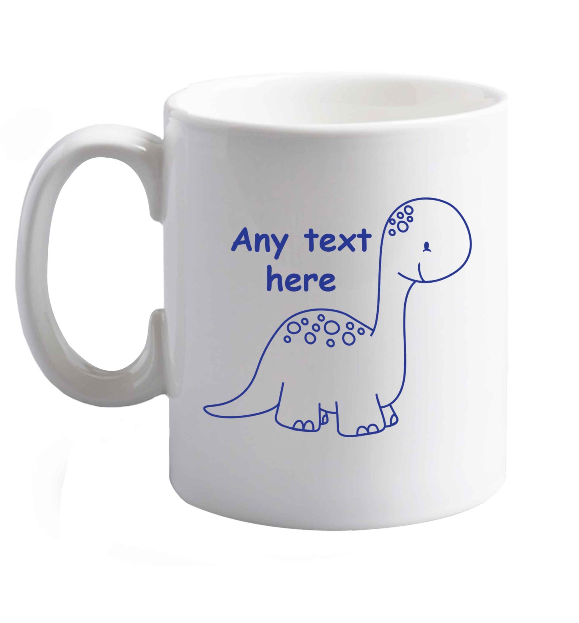 10 oz Favourite Type Pan Pancake ceramic mug right handed