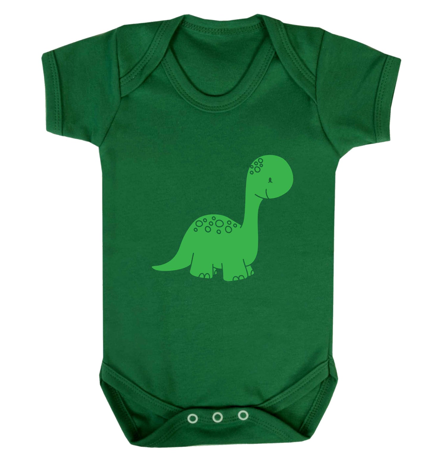 Dinosaur illustration baby vest green 18-24 months