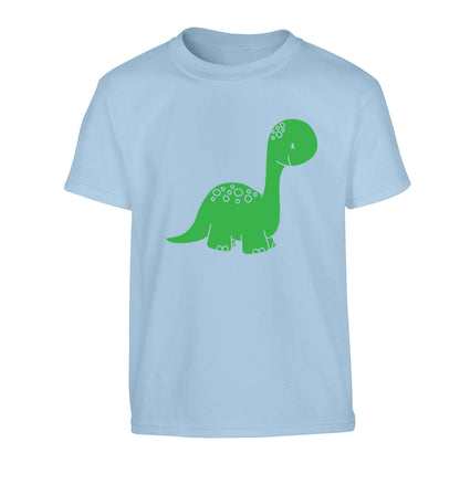 Dinosaur illustration Children's light blue Tshirt 12-13 Years