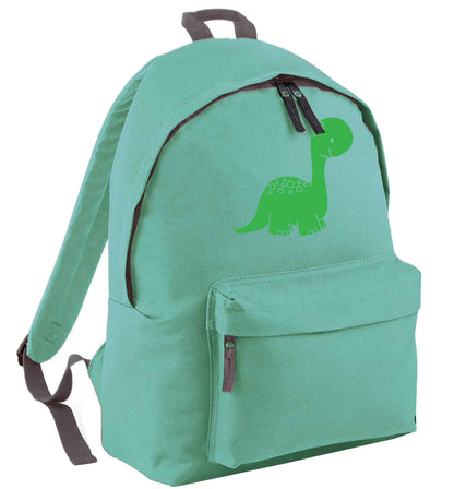 Dinosaur illustration mint adults backpack