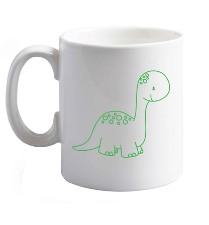 10 oz Favourite Type Pan Pancake ceramic mug right handed