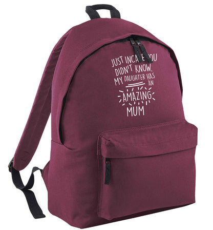 Just incase you didn't know my daughter has an amazing mum black childrens backpack