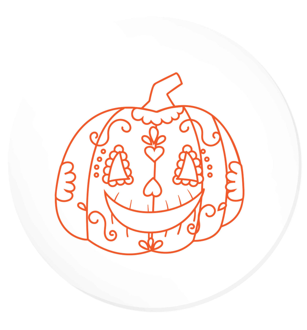 Pumpkin sugar skull | Magnet