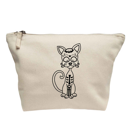 Cat sugar skull | Makeup / wash bag