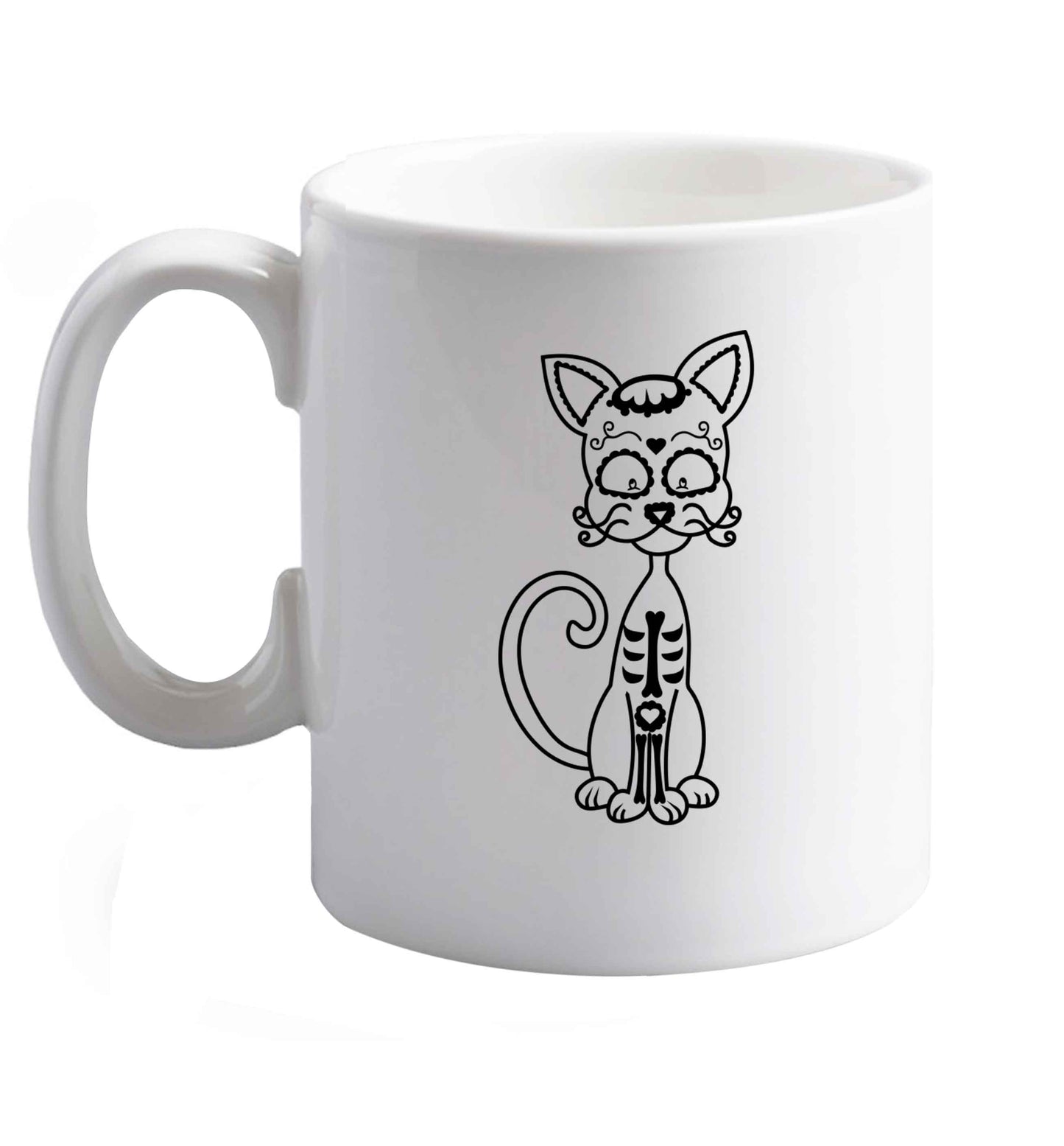 10 oz Favourite Type Pan Pancake ceramic mug right handed