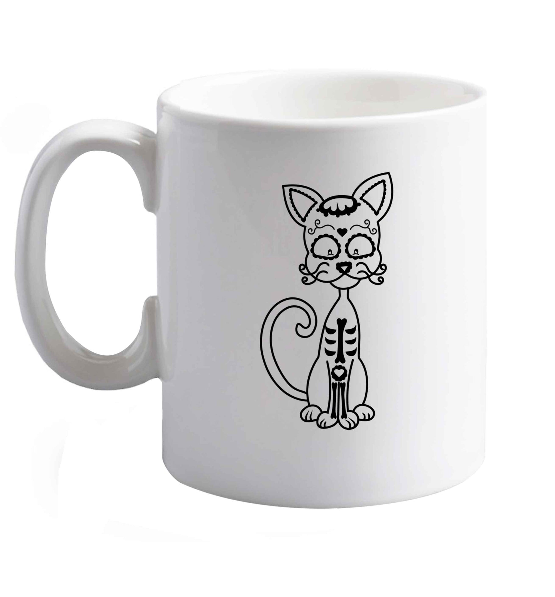 10 oz Favourite Type Pan Pancake ceramic mug right handed