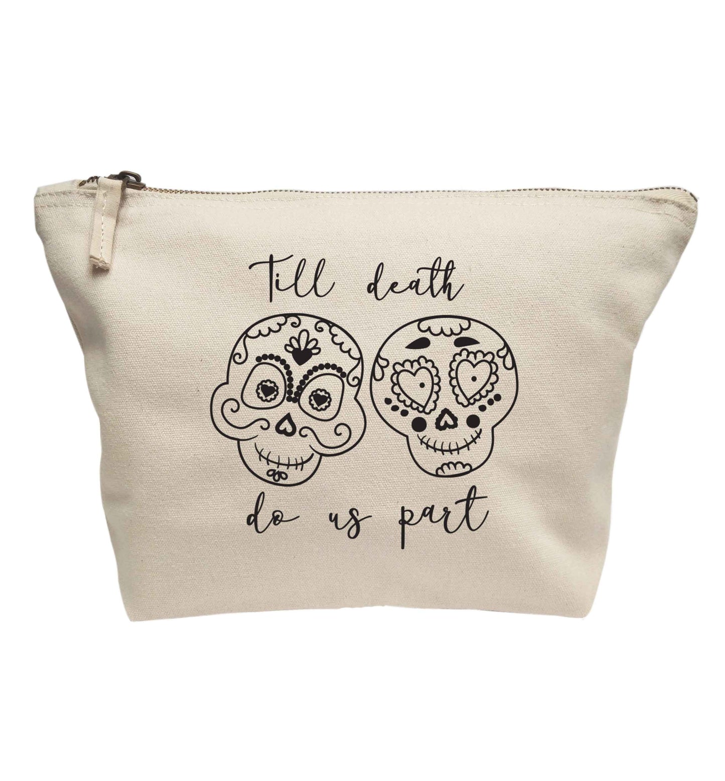 Till death do us part sugar skulls | Makeup / wash bag