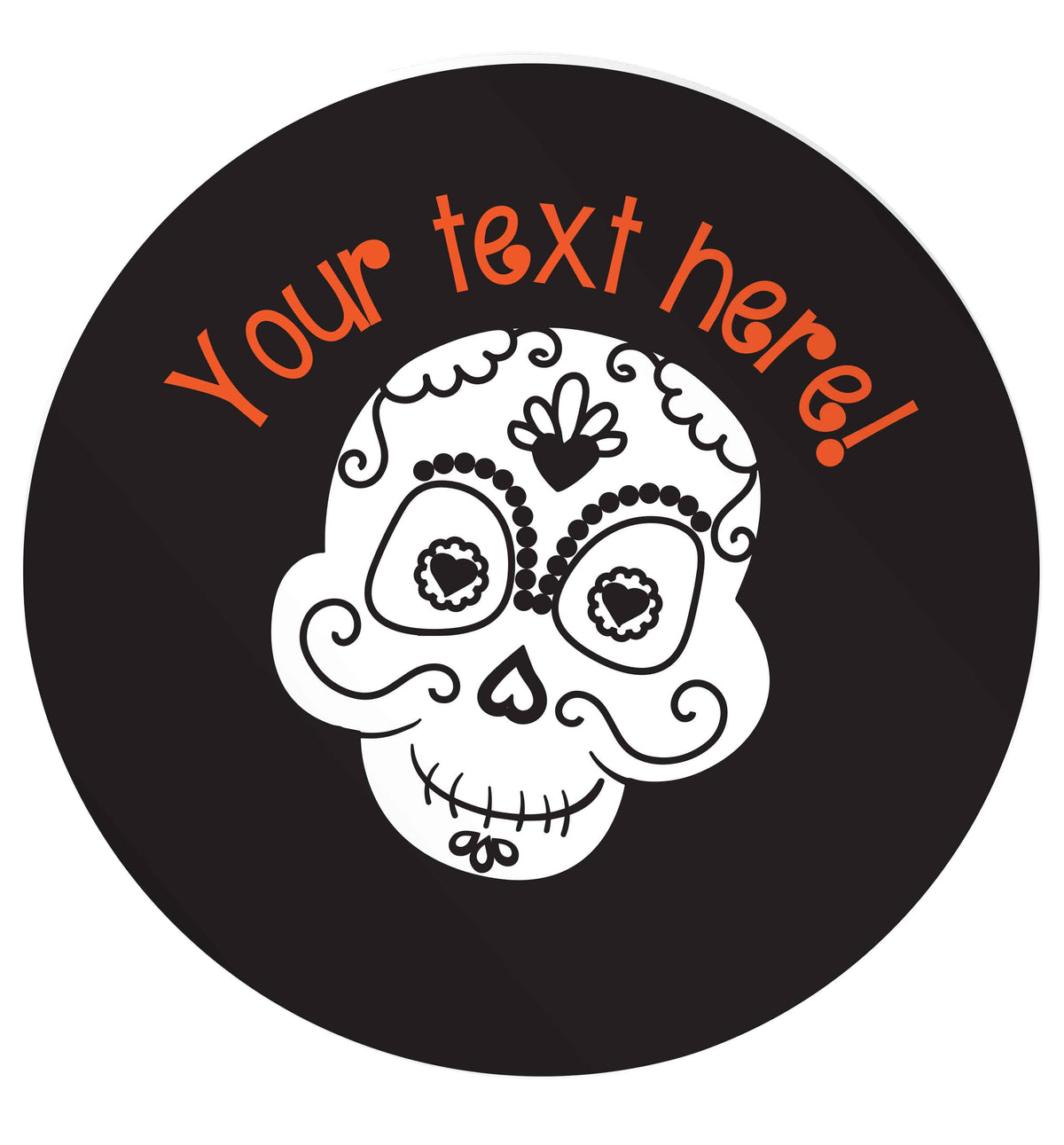 Male sugar skull - your text here | Magnet