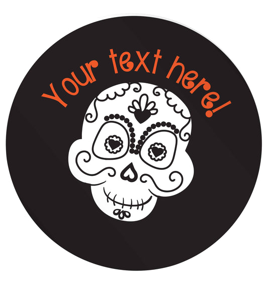 Male sugar skull - your text here | Magnet