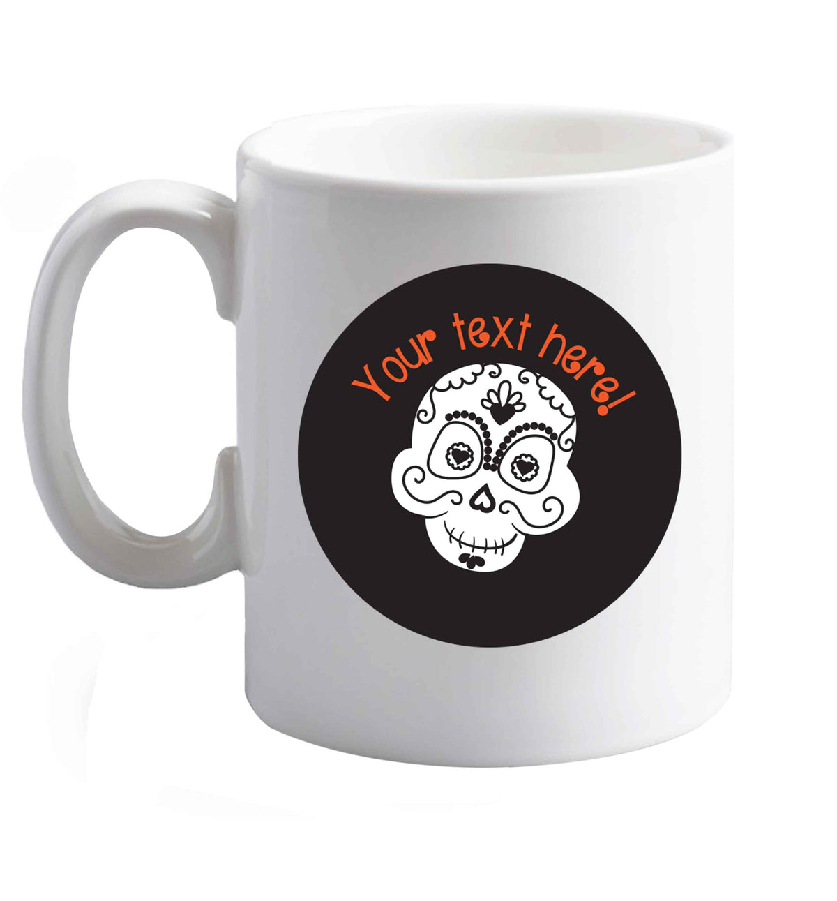 10 oz Favourite Type Pan Pancake ceramic mug right handed