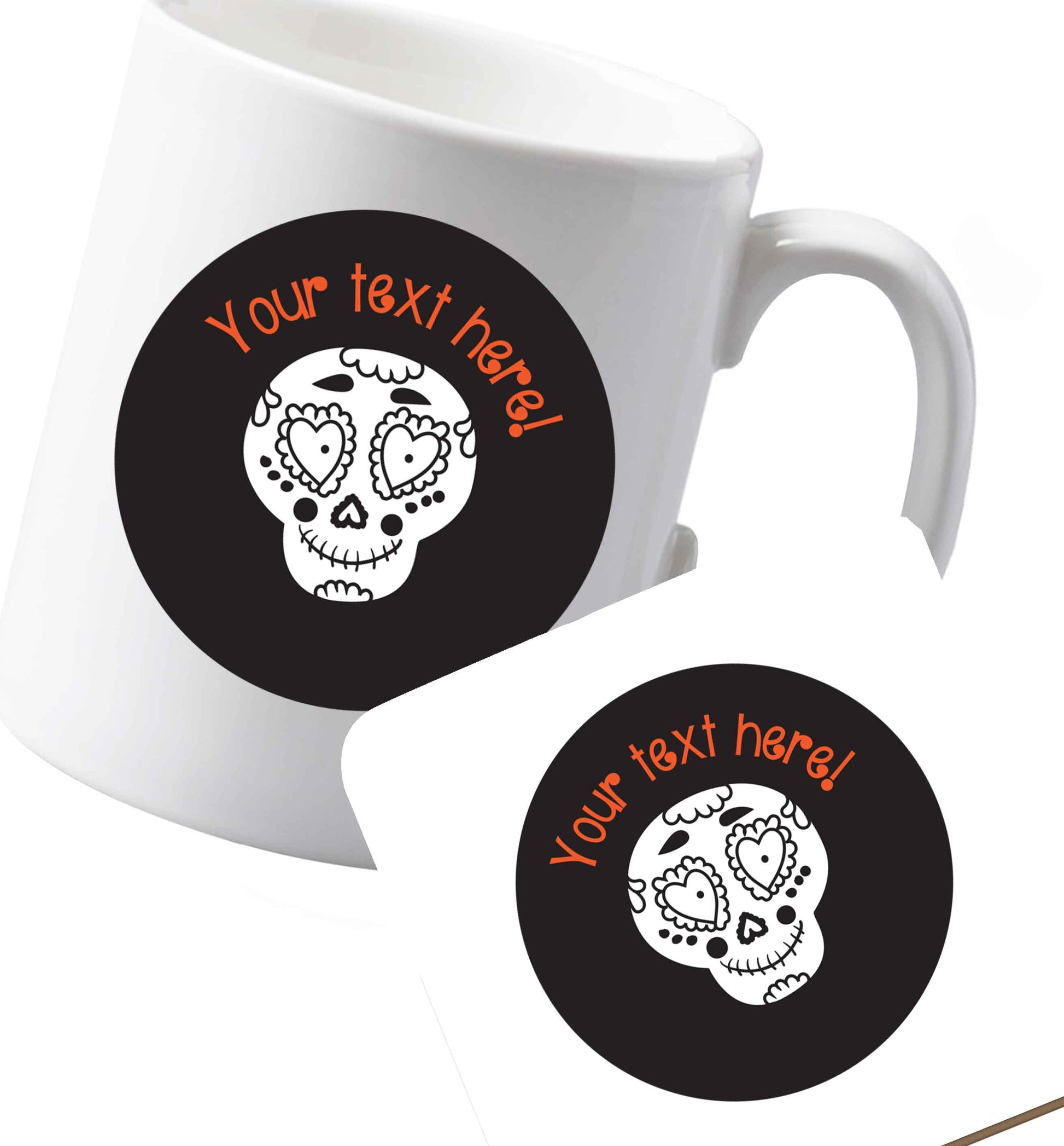 10 oz Ceramic mug and coaster Favourite Type Pan Pancake both sides