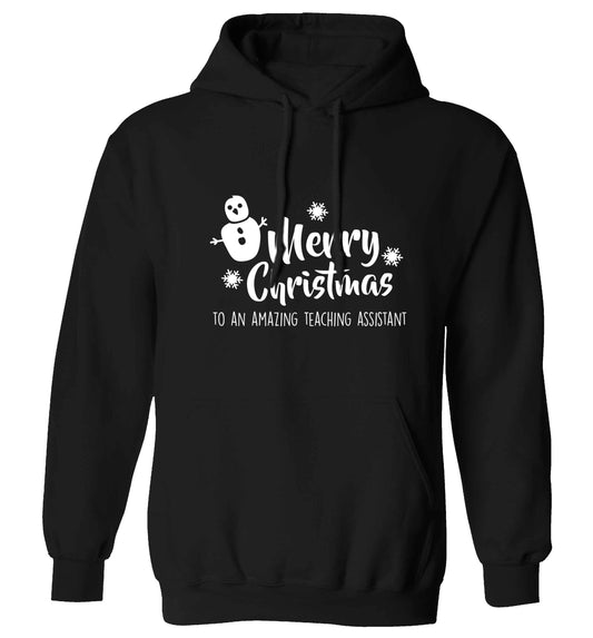 Merry christmas to my teacher adults unisex black hoodie 2XL