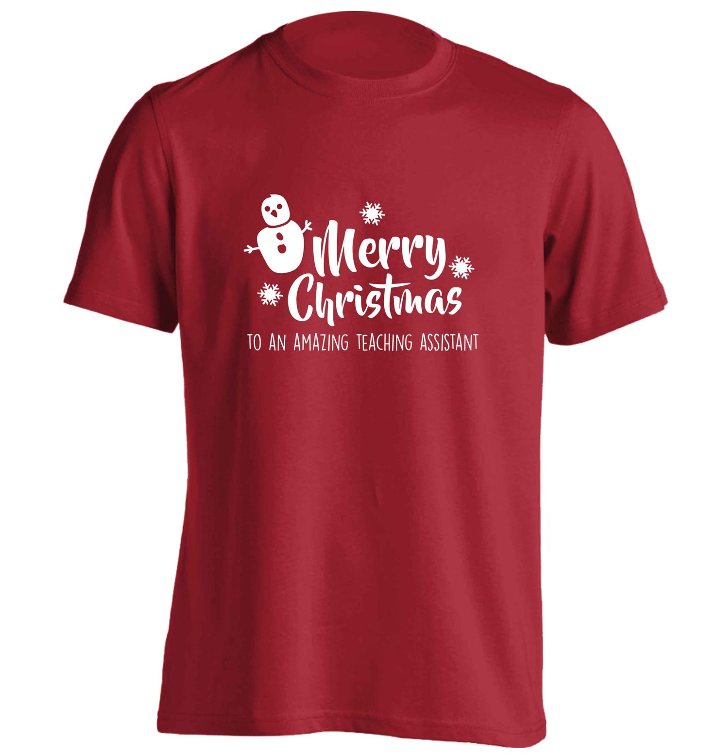 Merry christmas to my teacher adults unisex red Tshirt 2XL