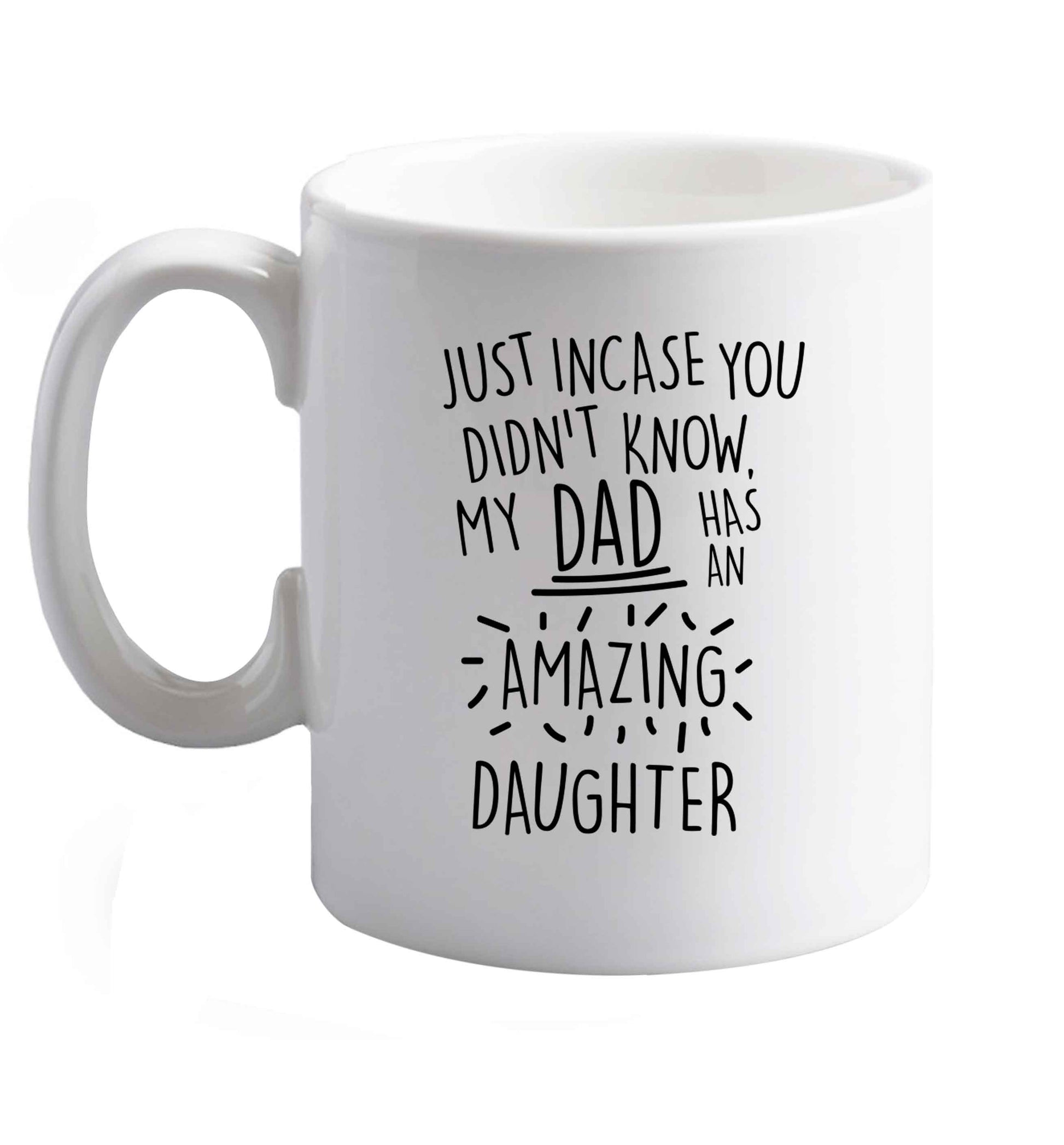 10 oz Favourite Type Pan Pancake ceramic mug right handed