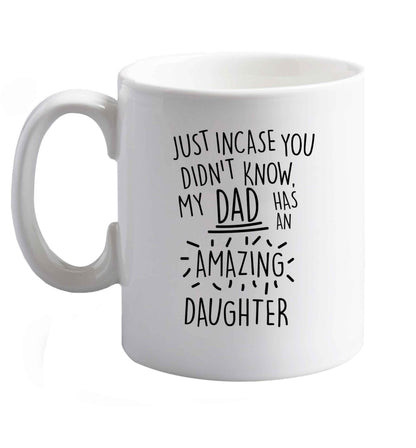 10 oz Favourite Type Pan Pancake ceramic mug right handed