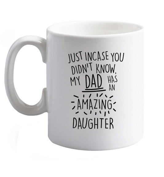10 oz Favourite Type Pan Pancake ceramic mug right handed